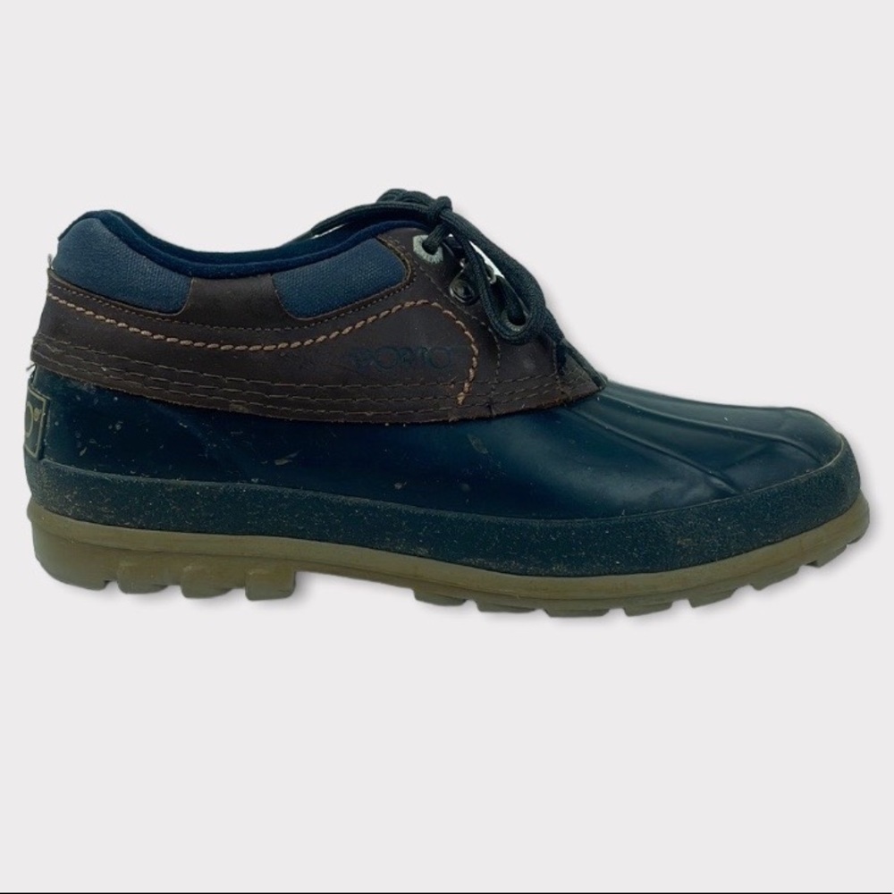 Sporto Navy Jasper The Original duck shoes Size 8 Thermolite